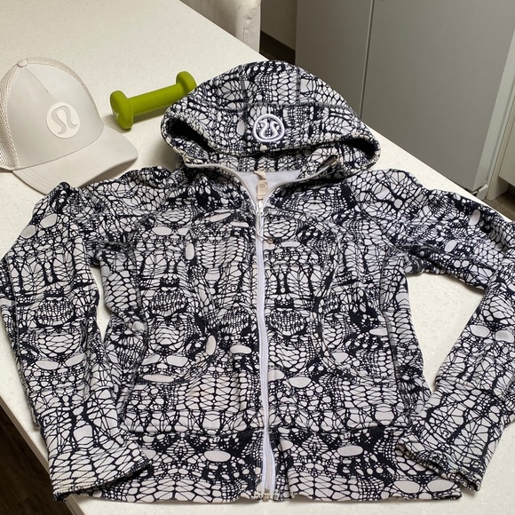 lululemon athletica Tops - lululemon scuba full zip Black and White Jacket
